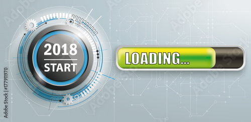 2018 Start Button Circuit Board Loading Banner