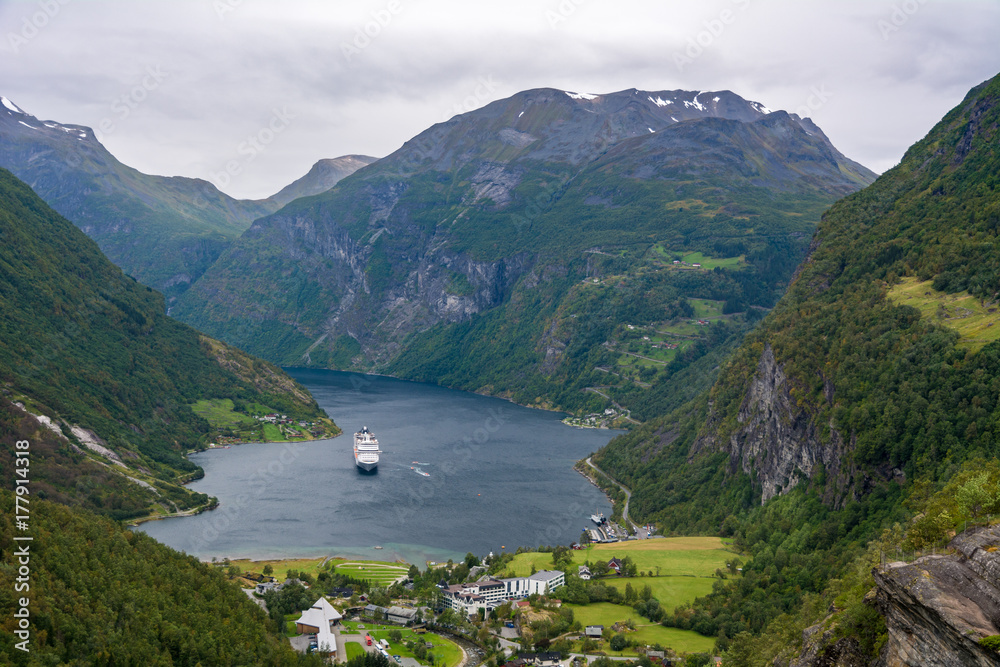 View of Geiranger fjord, Norway