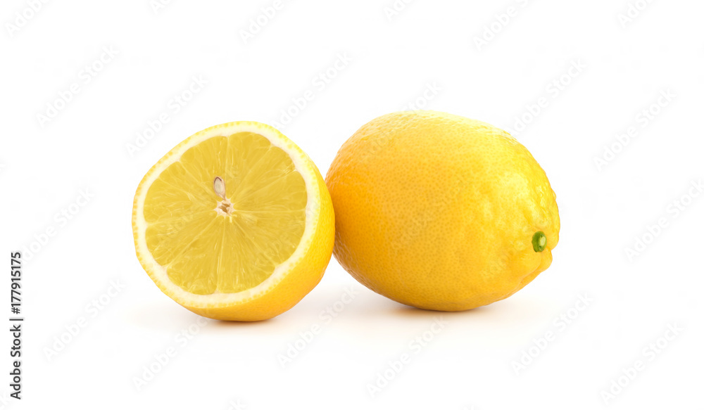 Lemons on a white background Lemons on a white background