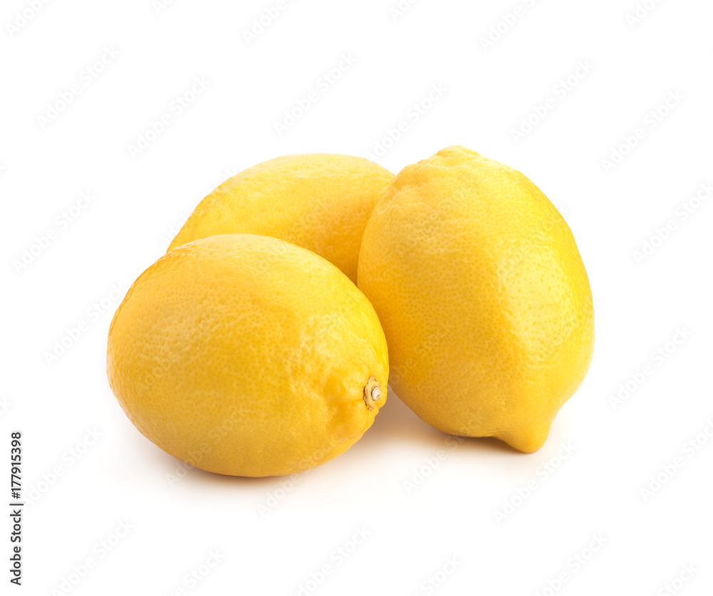 Lemon isolated on white background