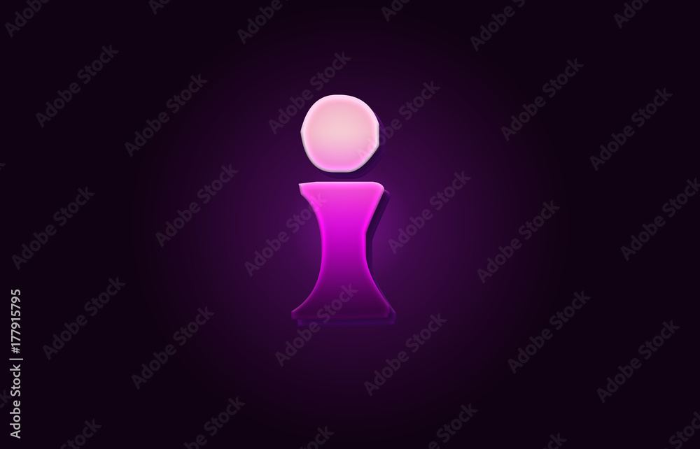 letter I alphabet 3d text logo icon design letter I alphabet 3d text logo icon design