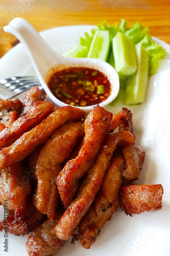 Deep fried dried pork
