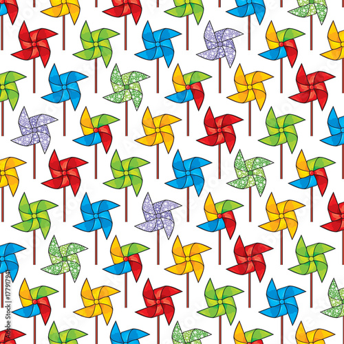 Background pattern with pinwheel