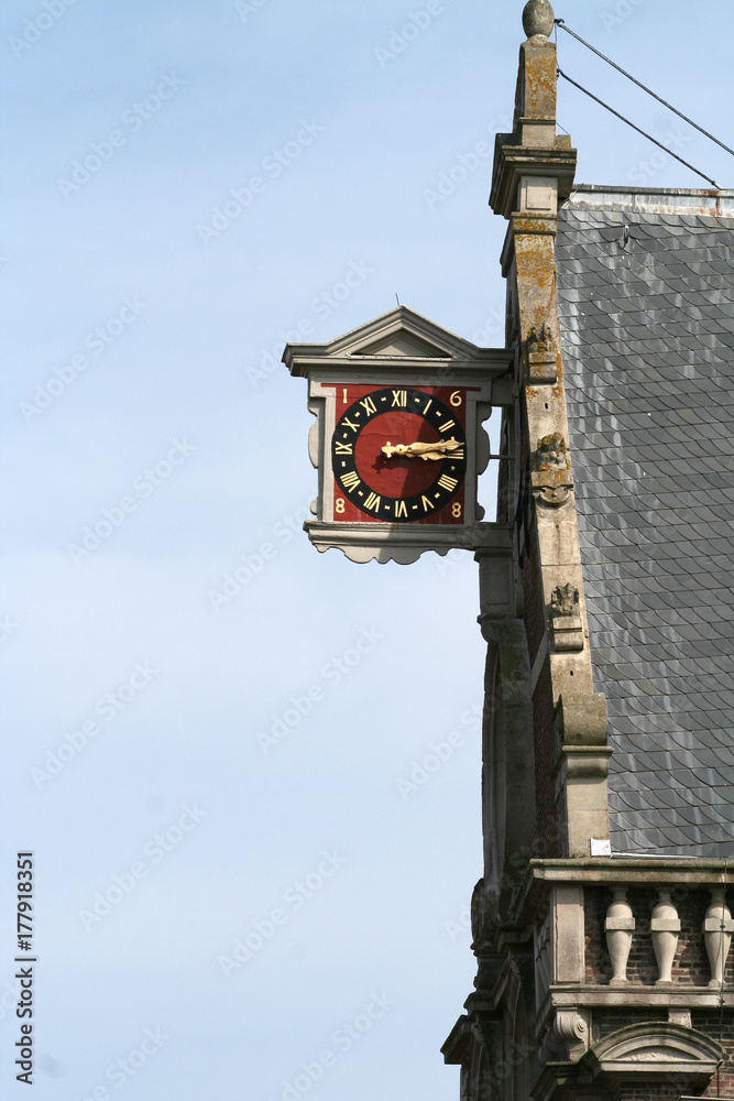 Hoorn, gable clock on the  Anthonis-church
