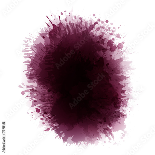 Wine stained background. Reddish spots.