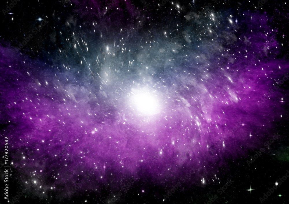 galaxy in a free space