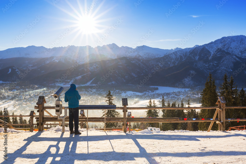 Zakopane at Tatra mountains in winter time, Poland