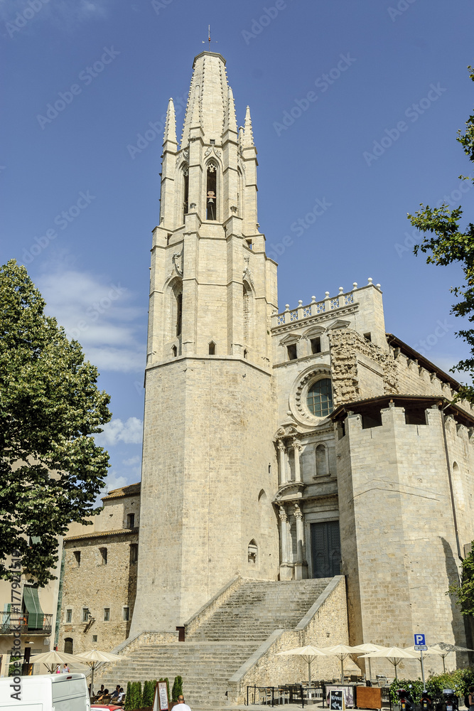basilica of San felix of the city of Gerona, Spain.