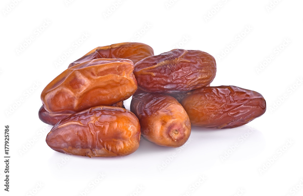 dried fruits from date palm isolated on white dried fruits from date palm isolated on white
