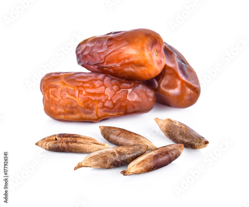 Wallpaper Mural dried fruits from date palm isolated on white Torontodigital.ca