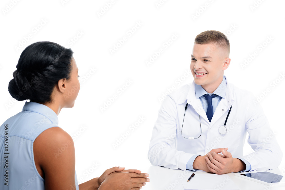 patient having consultation patient having consultation