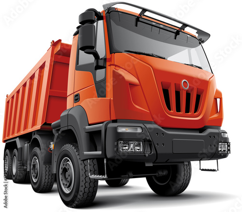 Heavy construction truck