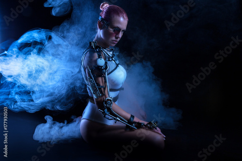 beautiful woman robot
