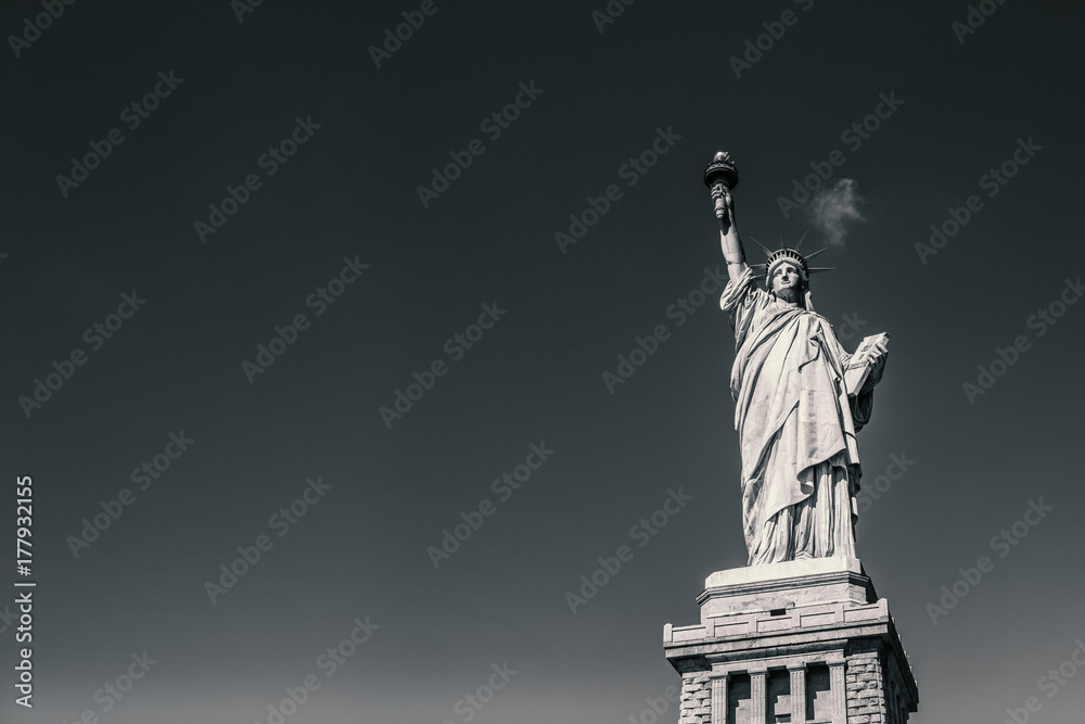Fototapeta premium Freiheitsstatue vor blauem Himmel