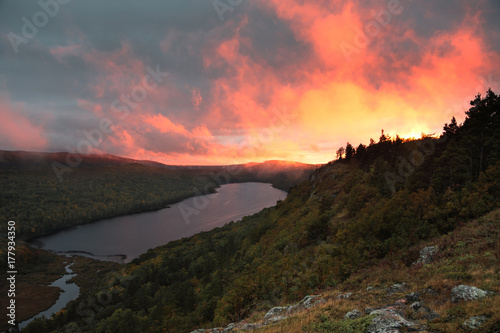 Lake of the Clouds Sunset, Porcupine Mountains Wilderness Area, Michigan