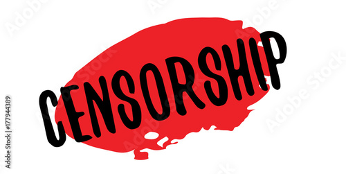 Censorship rubber stamp. Grunge design with dust scratches. Effects can be easily removed for a clean, crisp look. Color is easily changed.
