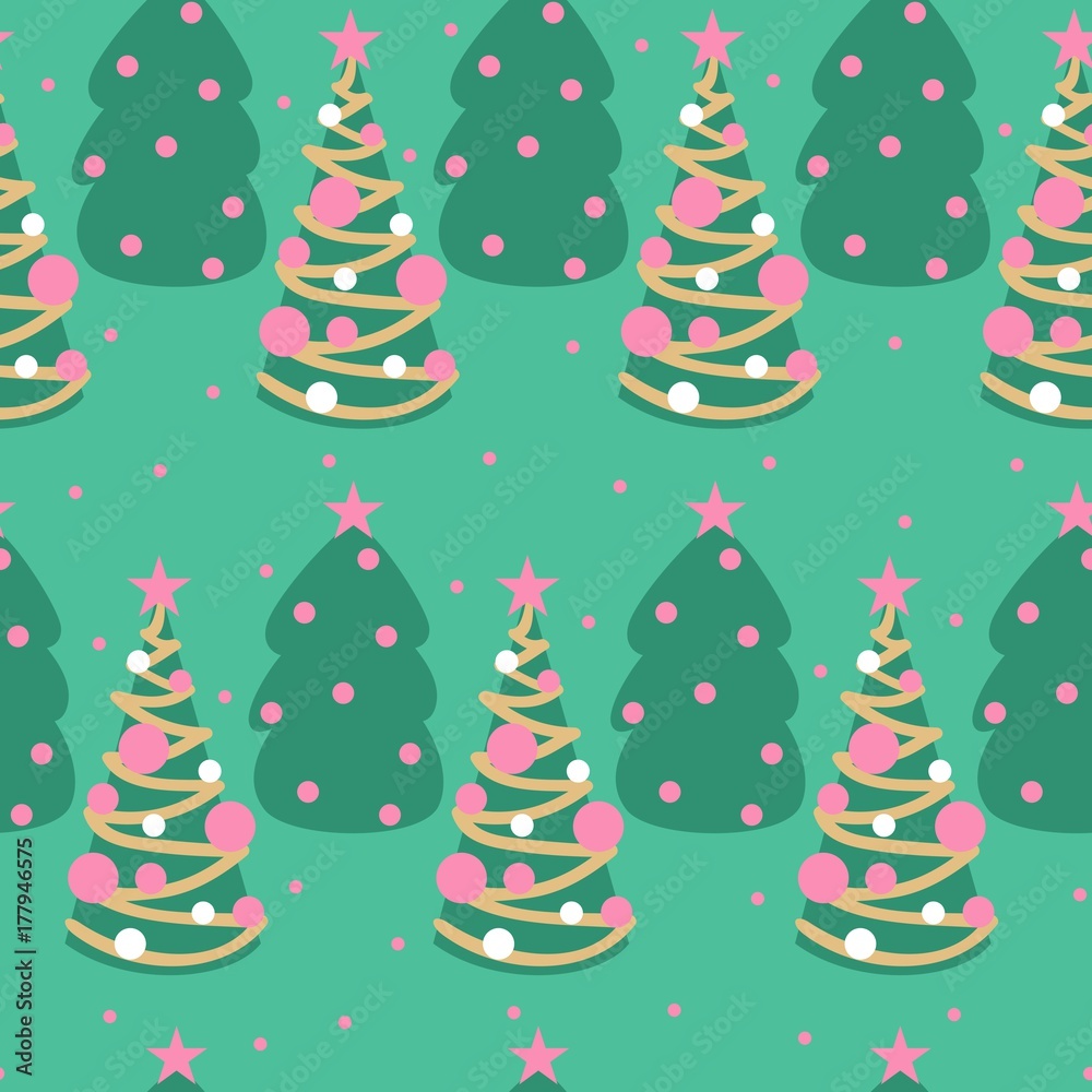 Merry Christmas and Happy New year. Seamless pattern
