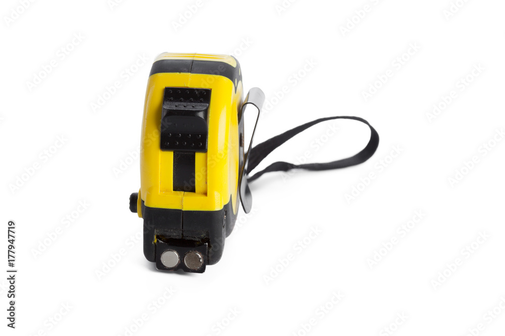 Fototapeta premium Tape measure on white background