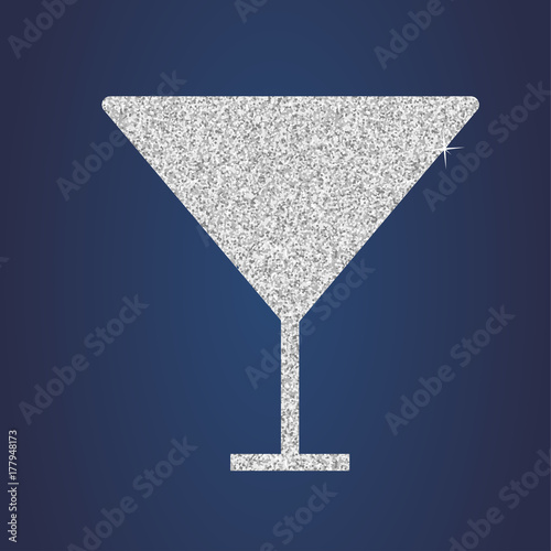 Glitzer Cocktailglas