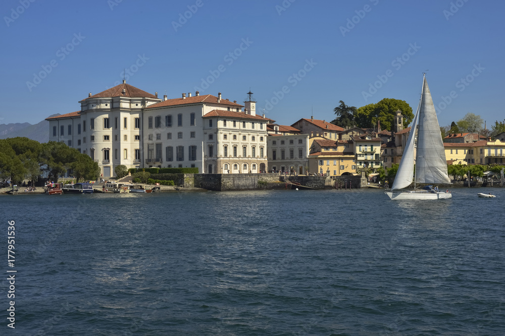 Italy, Lake Maggiore; Isola Bella, Palazzo Borromeo