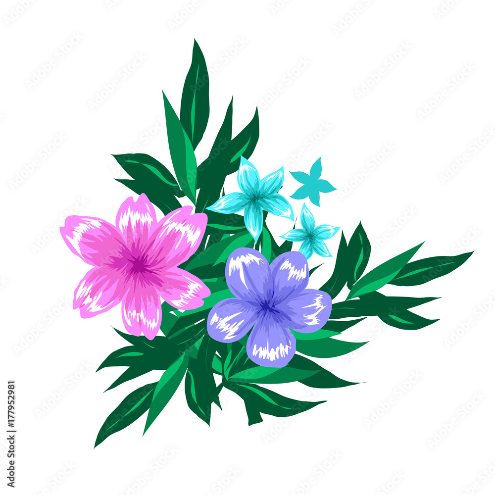 Abstract floral compostion arrangment isolated on white Abstract floral compostion arrangment isolated on white