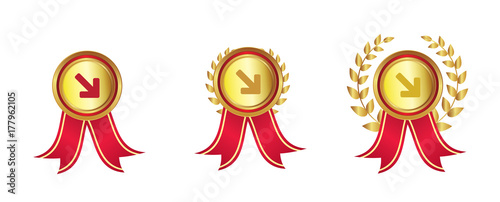 Pfeil nach unten rechts - Auszeichnungen - Medaillen