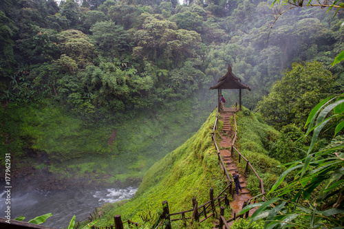 Tad Yeung waterfall in Paksong,Champasak Province,Laos