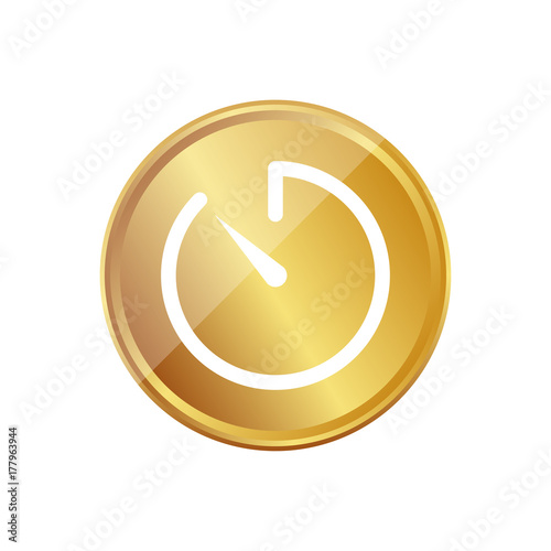 Gold Münze - Stoppuhr