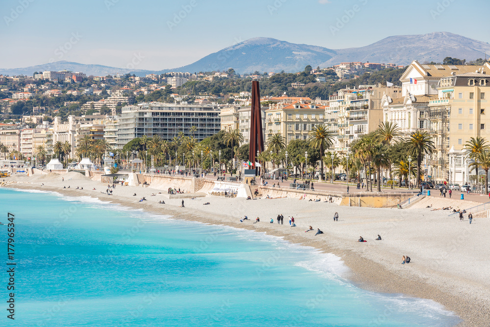 France Nice Mediterranean beach