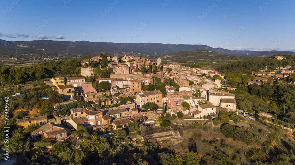 Roussillon village, built from a red sandstone