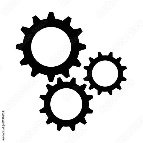 gear machine isolated icon