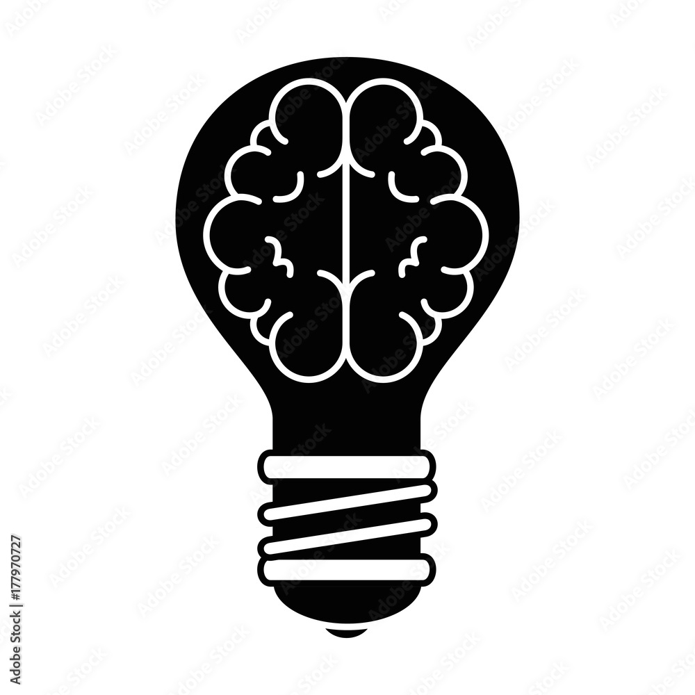bulb light with brain