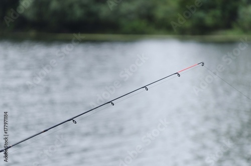 fishing rods on water