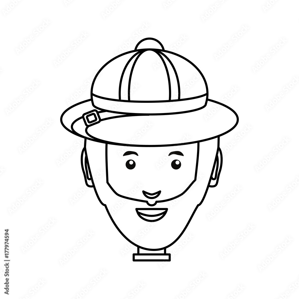 man face over white background vector illustration man face over white background vector illustration
