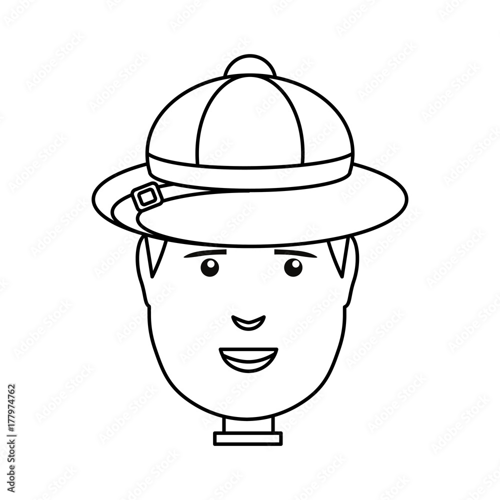 man face over white background vector illustration man face over white background vector illustration