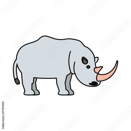 rhino vector illustration © djvstock