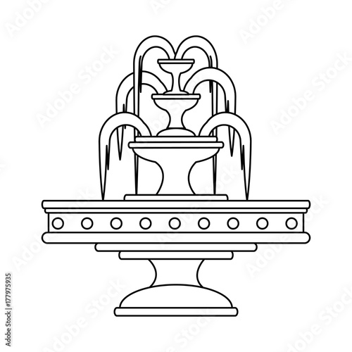 park water fountain icon
