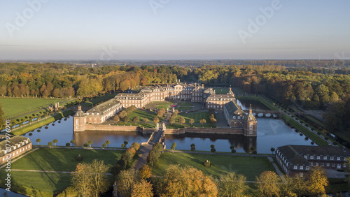 Bild auf Leinwand Aerial view of Nordkirchen moated castle in Germany, known as the Versailles of