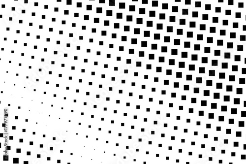 Halftone background. Abstract geometric pattern with small squares. Design element for banners, posters, cards, wallpapers, panels