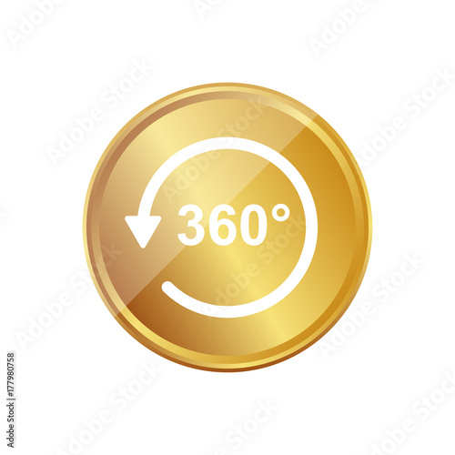 Gold Münze - 360 Grad - Virtuelle Realität