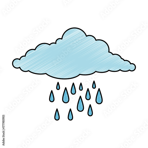 cloud sky silhouette with rain drops