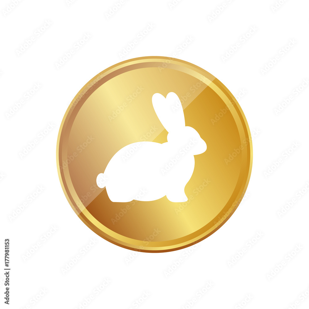 Gold Münze - Osterhase Gold Münze - Osterhase