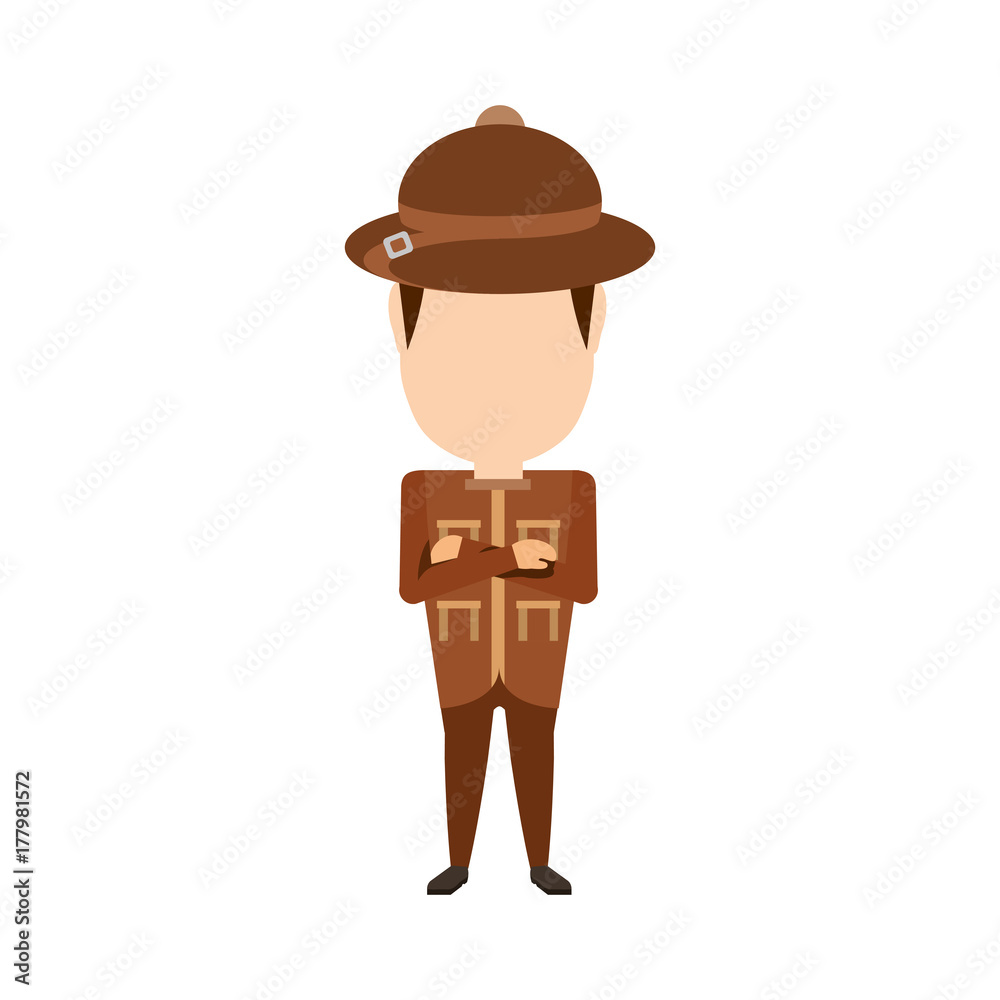 colorful safari man over white background vector illustration Stock Vector | Adobe Stock colorful safari man over white background vector illustration Stock Vector | Adobe Stock