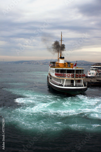Ferry ship in Istanbul in winter © ozgur
