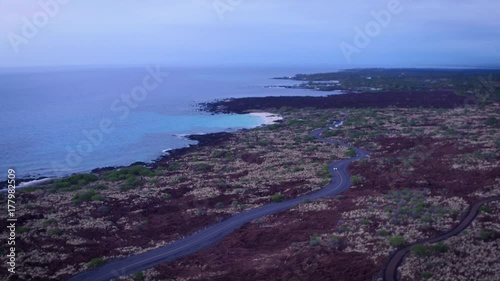 Hawaii Beach Road Sunset
