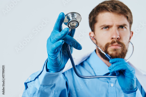 inspired doctor with stethoscope
