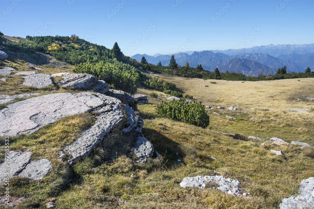 Fototapeta premium Wandern auf Monte Altissimo