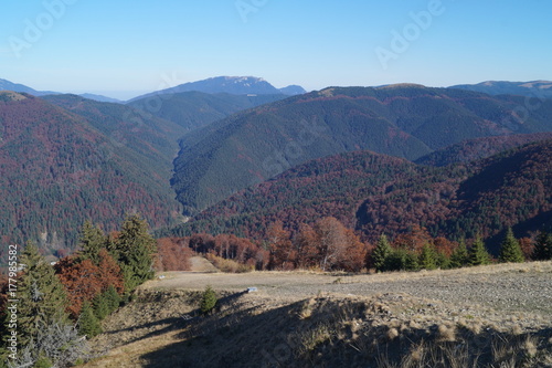 View from the Baiului Mountains (1700m-1800m), Azuga, Prahova, Romania (Muntii Baiului) photo