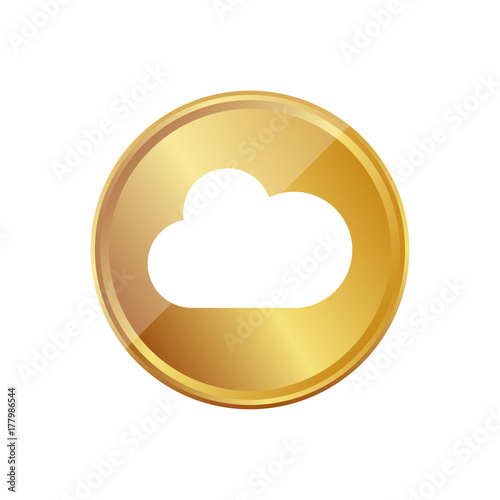 Gold Münze - Wolke - Datensicherung