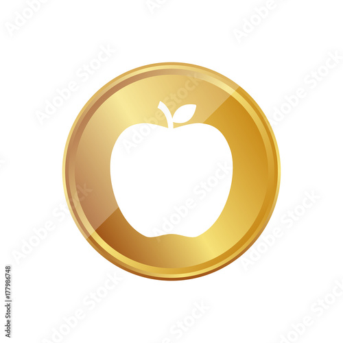 Gold Münze - Apfel